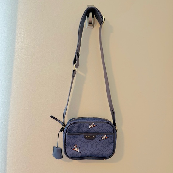 Radley London Blue Nylon Heirloom Ski Dog Crossbody - Picture 10 of 16